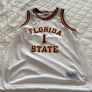 RetroBrand Vintage Florida State Basketball Jersey white #1